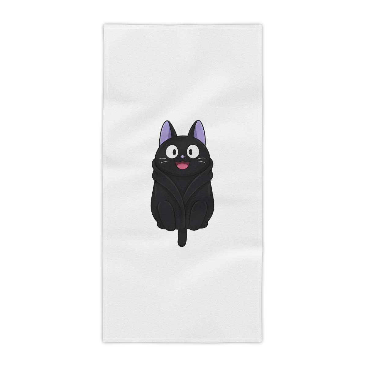 Studio Ghibli® Kiki's Delivery Service Jiji Towel With Hood - alternate angle 2, merchandise