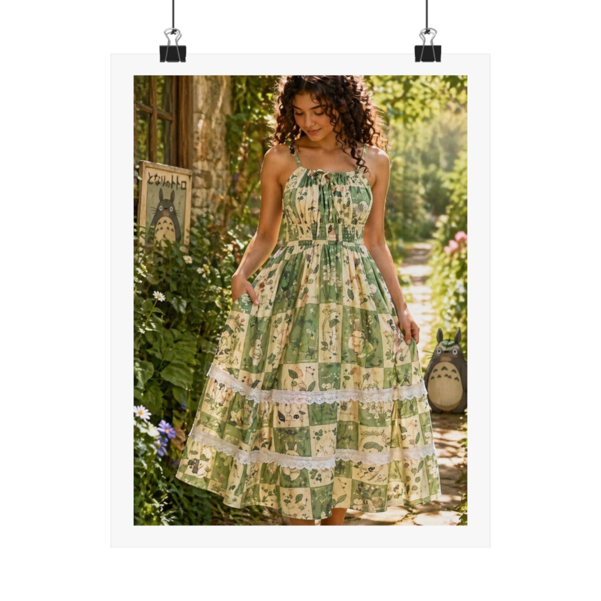 Studio Ghibli® My Neighbor Totoro Poster Midi Dress - alternate angle 4, merchandise