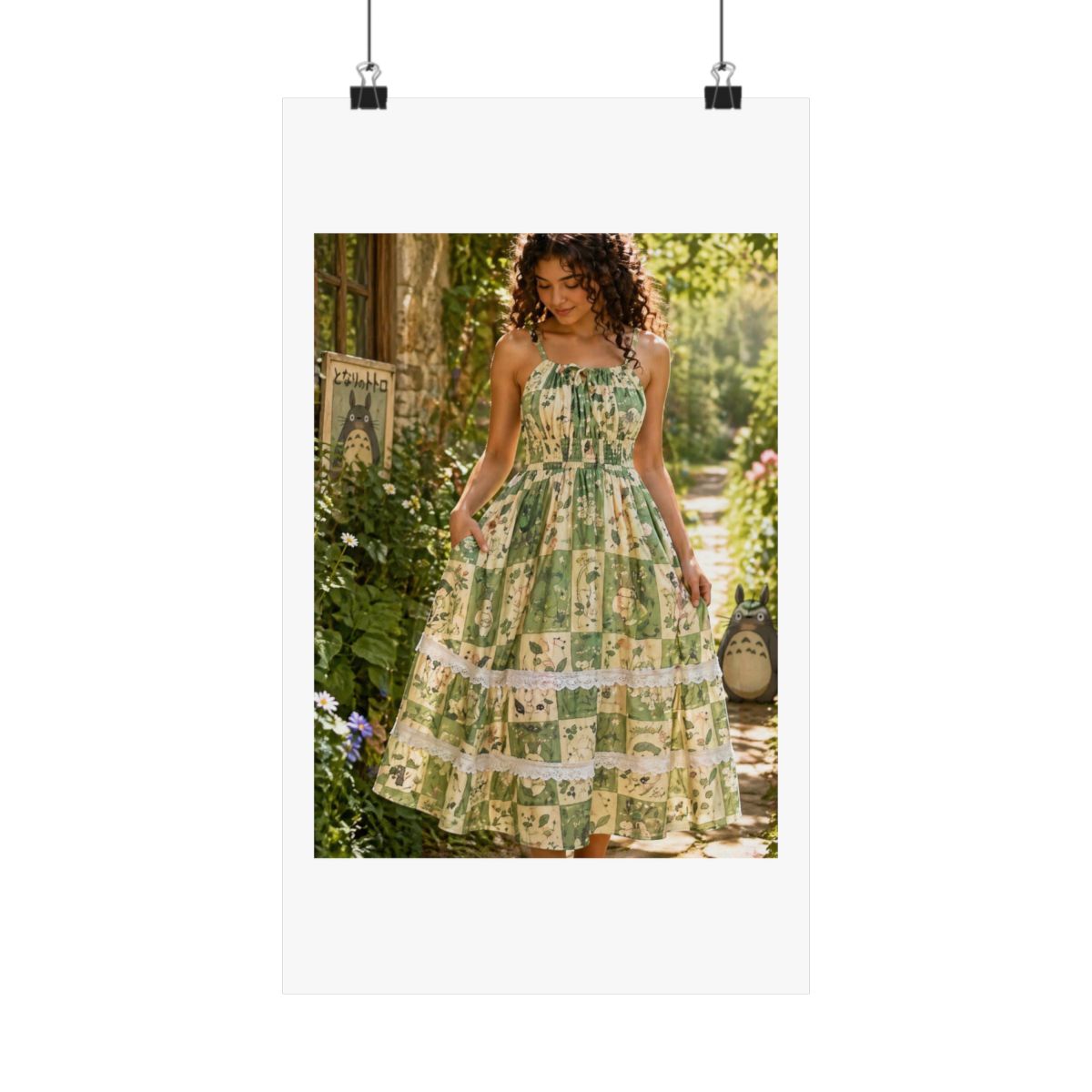 Studio Ghibli® My Neighbor Totoro Poster Midi Dress - alternate angle 5, merchandise
