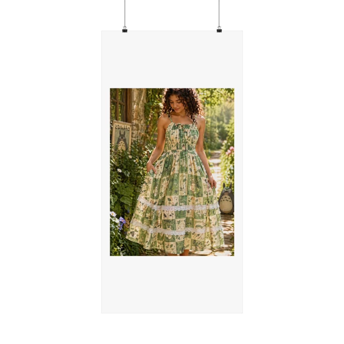 Studio Ghibli® My Neighbor Totoro Poster Midi Dress - Official Posters & Wall Art merchandise