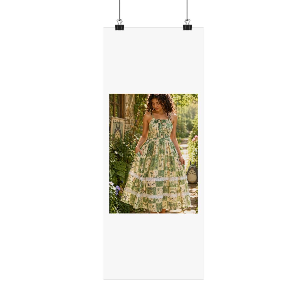 Studio Ghibli® My Neighbor Totoro Poster Midi Dress - alternate angle 2, merchandise