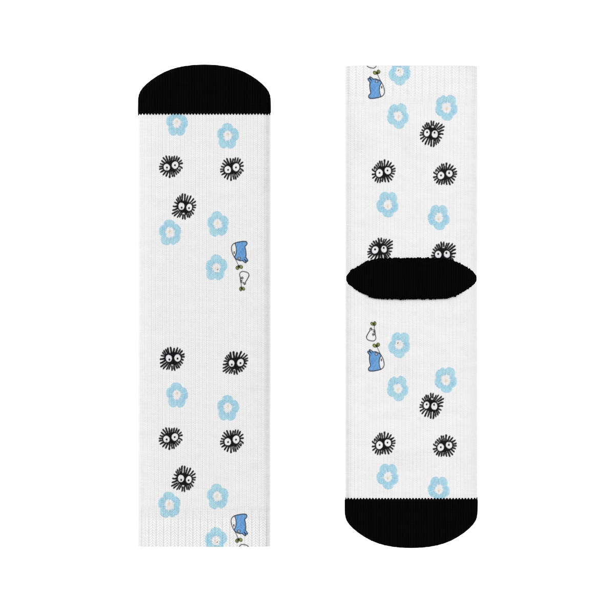 Studio Ghibli® My Neighbor Totoro Blue Flowers Crew Socks