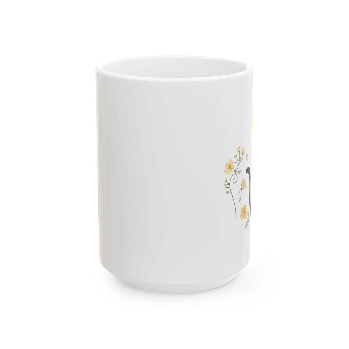Studio Ghibli® Kiki's Delivery Service Jiji Flowers Glass Mug - alternate angle 2, merchandise