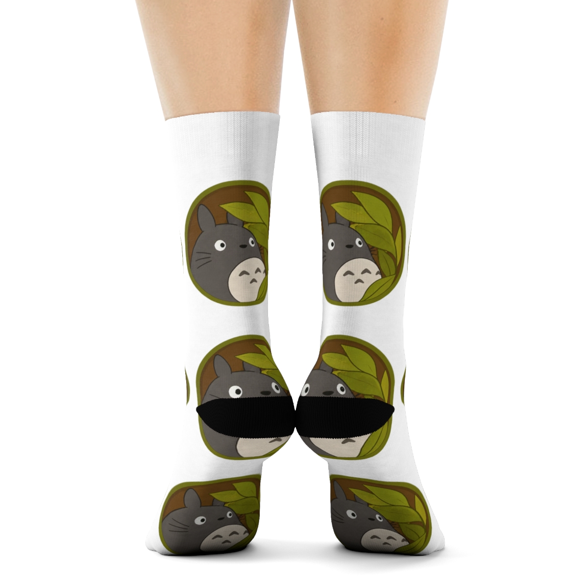 Studio Ghibli® My Neighbor Totoro Brown Cozy Slipper Socks - alternate angle 2, merchandise