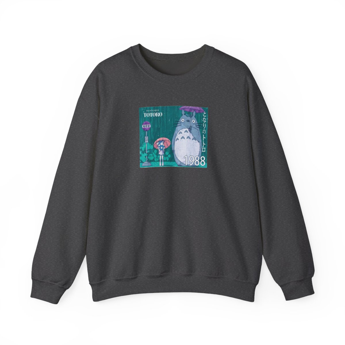 Studio Ghibli® My Neighbor Totoro Bus Stop Totoro Stamp Crewneck - Official Sweatshirts merchandise