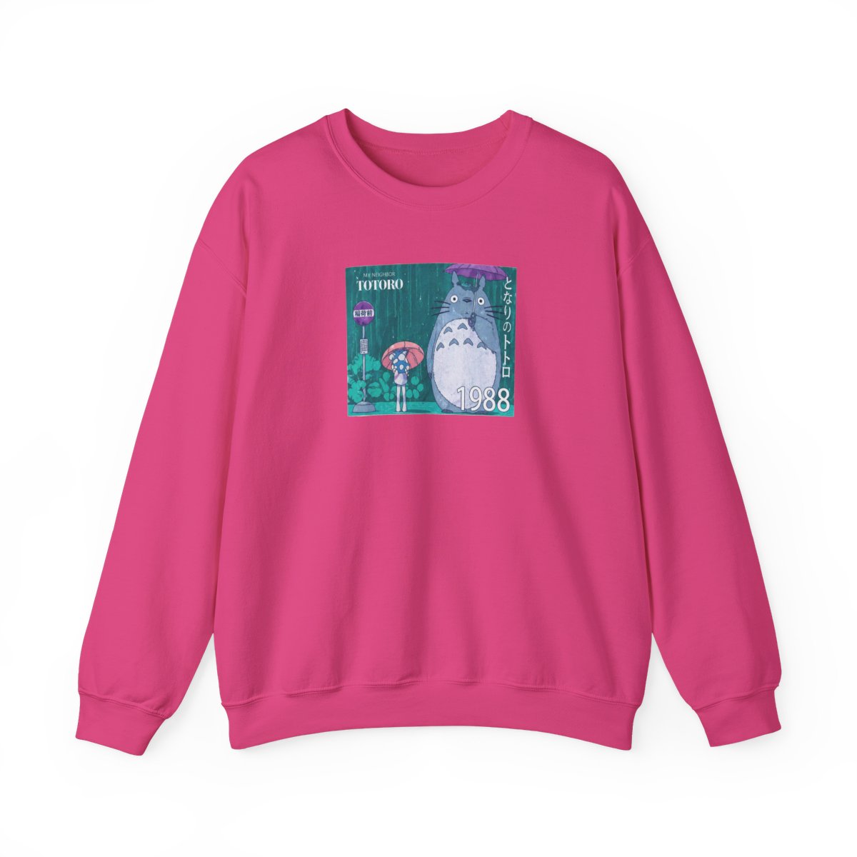Studio Ghibli® My Neighbor Totoro Bus Stop Totoro Stamp Crewneck - alternate angle 2, merchandise