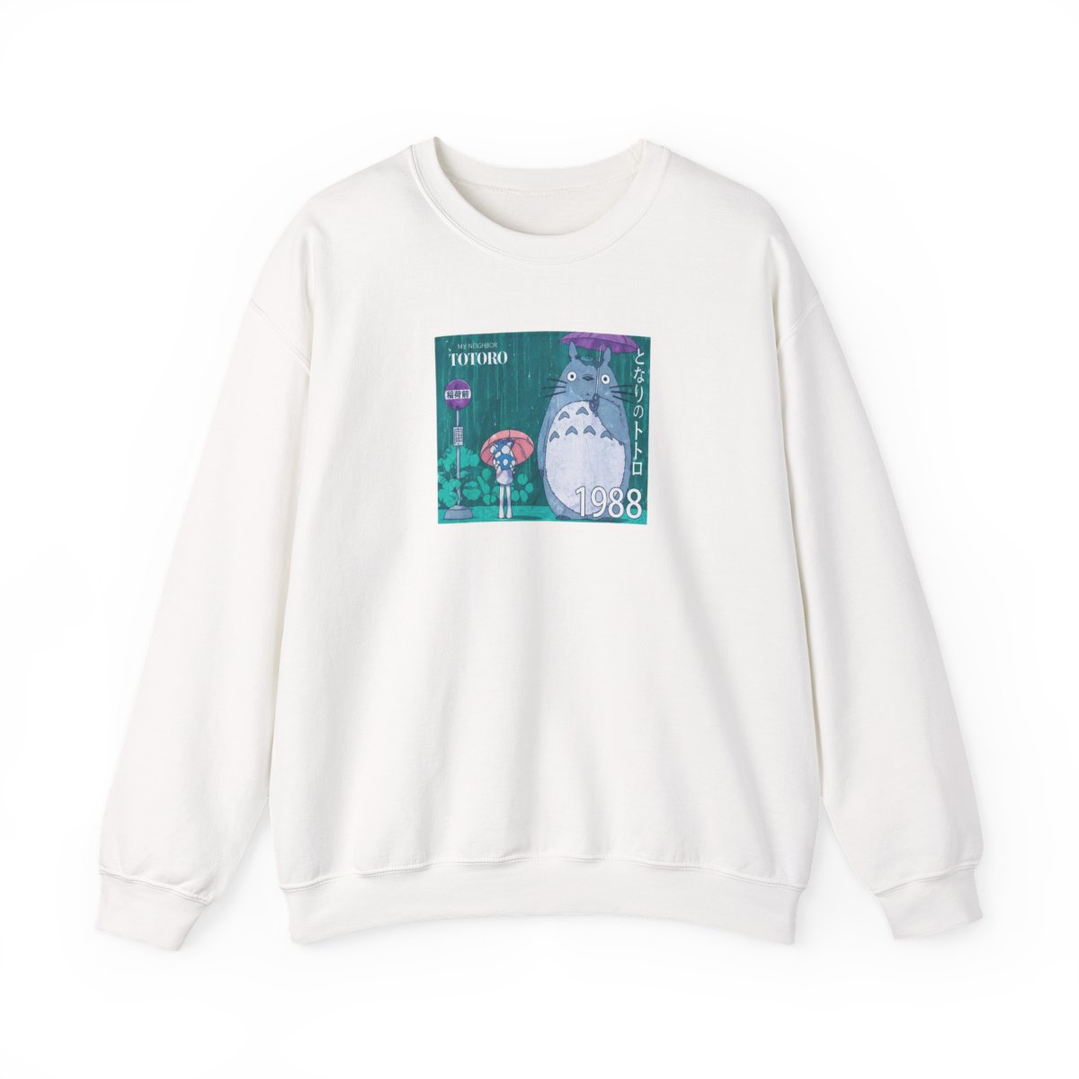 Studio Ghibli® My Neighbor Totoro Bus Stop Totoro Stamp Crewneck - alternate angle 4, merchandise