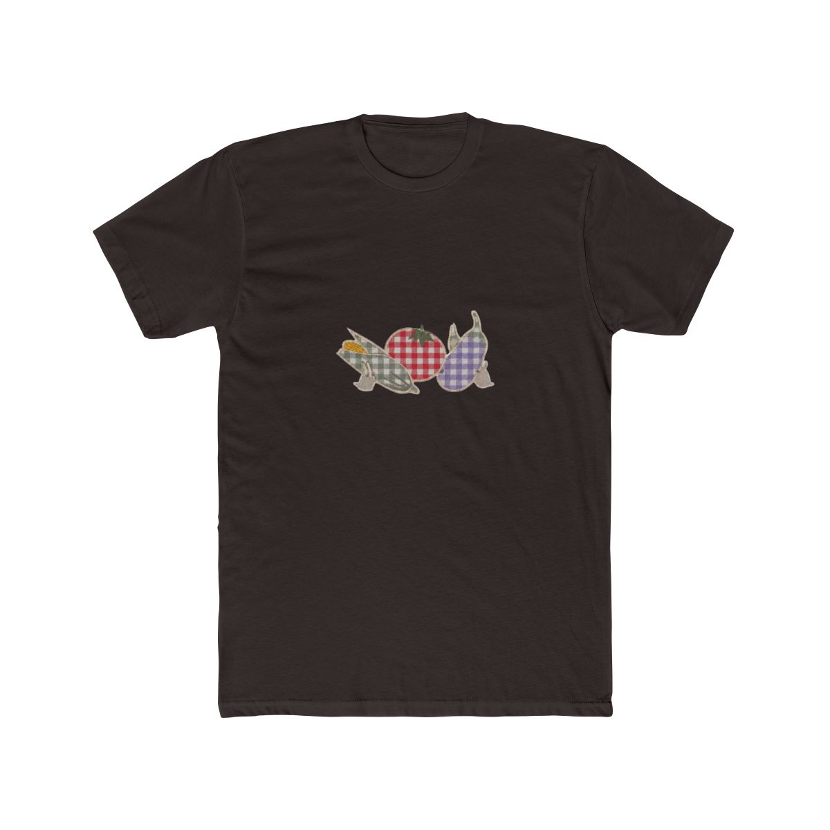 Studio Ghibli® My Neighbor Totoro Gingham Veggies Ribbed Plus Size Cropped T Shirt - alternate angle 2, merchandise