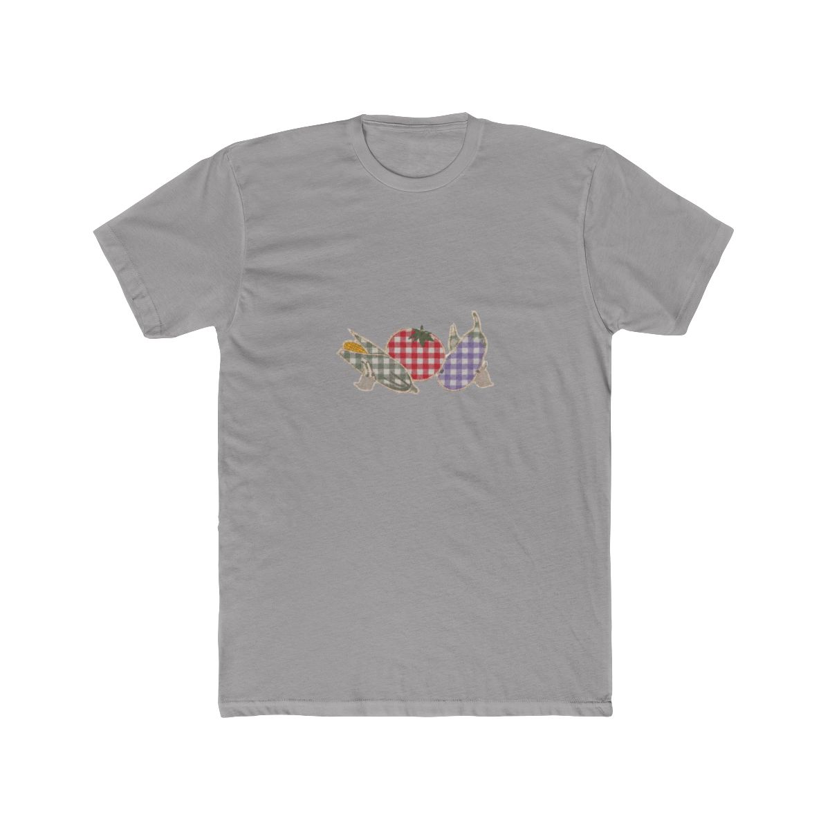 Studio Ghibli® My Neighbor Totoro Gingham Veggies Ribbed Plus Size Cropped T Shirt - Official T-Shirts merchandise