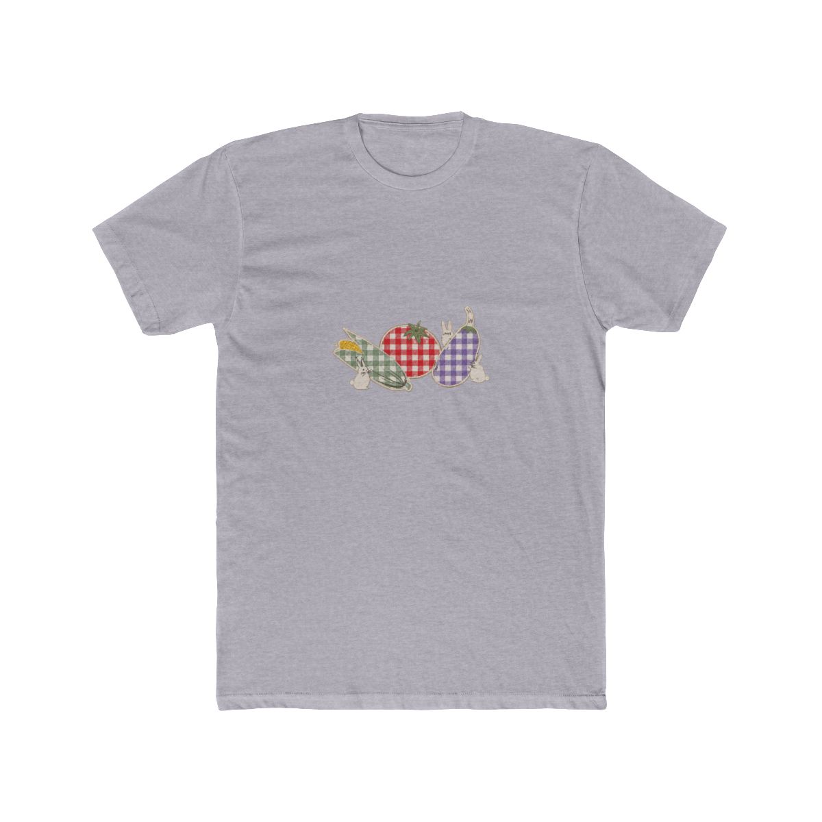 Studio Ghibli® My Neighbor Totoro Gingham Veggies Ribbed Cropped T Shirt - alternate angle 4, merchandise