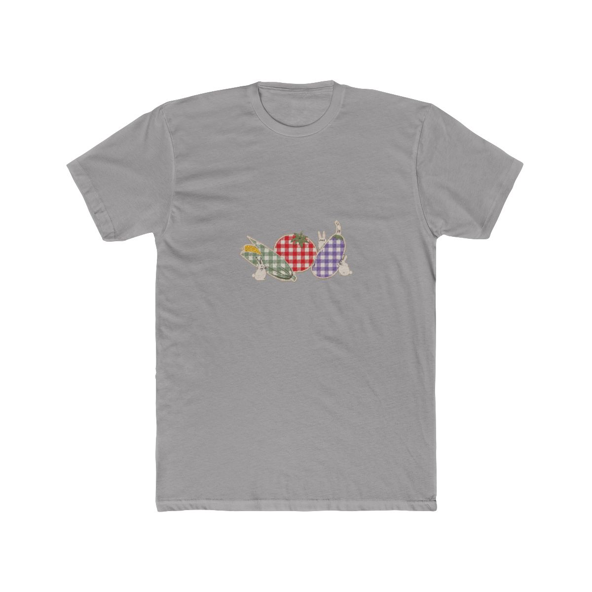 Studio Ghibli® My Neighbor Totoro Gingham Veggies Ribbed Cropped T Shirt - alternate angle 2, merchandise
