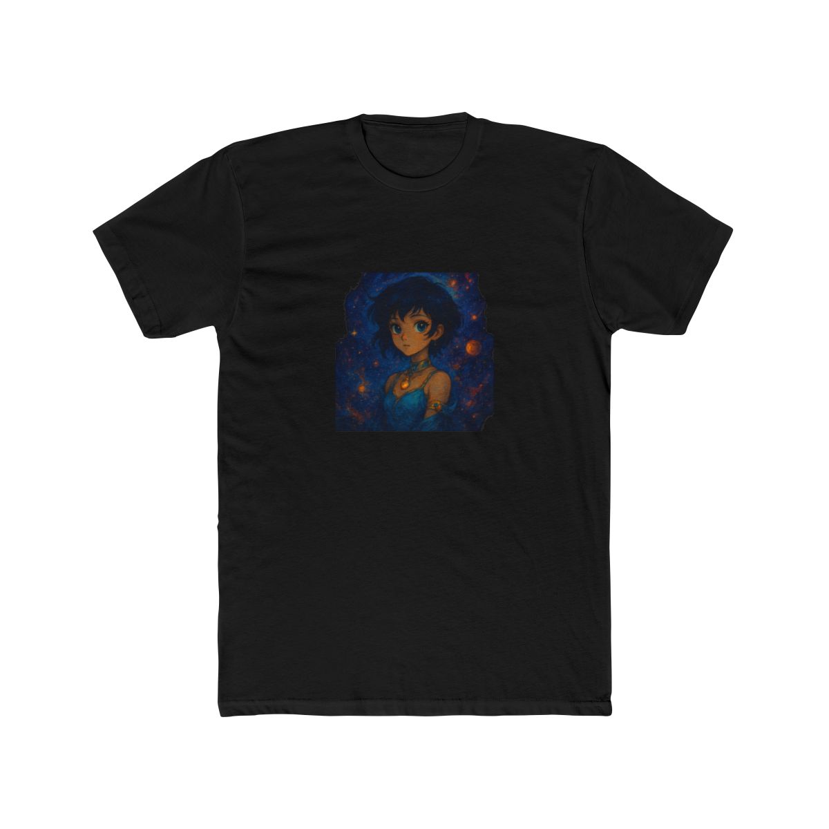 "Cosmic Goddess: Studio Ghibli-Inspired Maximalist T Shirt