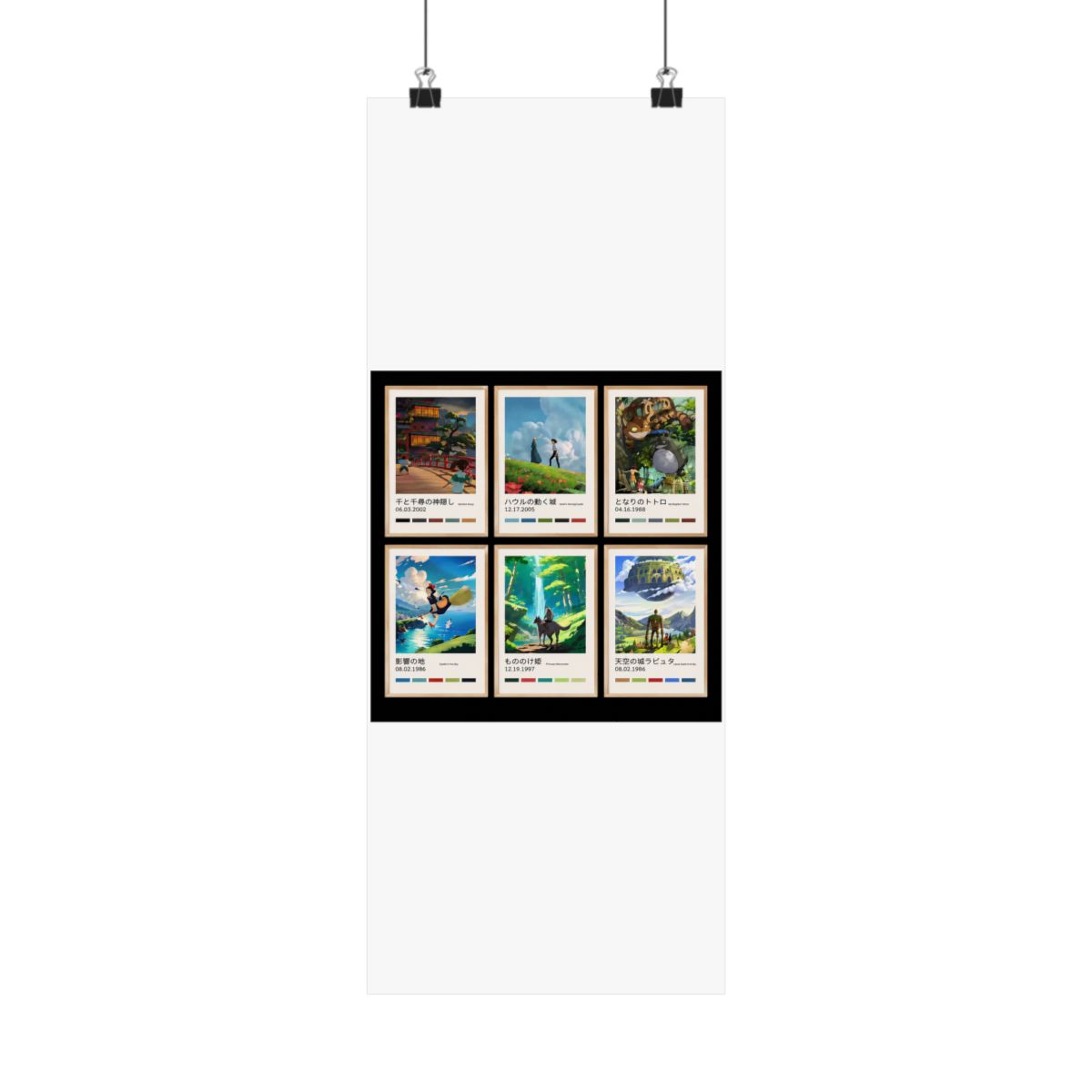 Studio Ghibli posters – Choose your print – Spirited Away, Totoro, Howl’s, Princess Mononoke, Kiki, Castle, Ghibli wall art - alternate angle 2, merchandise