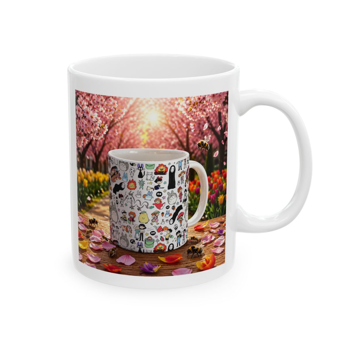 Studio Ghibli Inspired Mug: Anime Coffee Cup, Kawaii Tea Mug