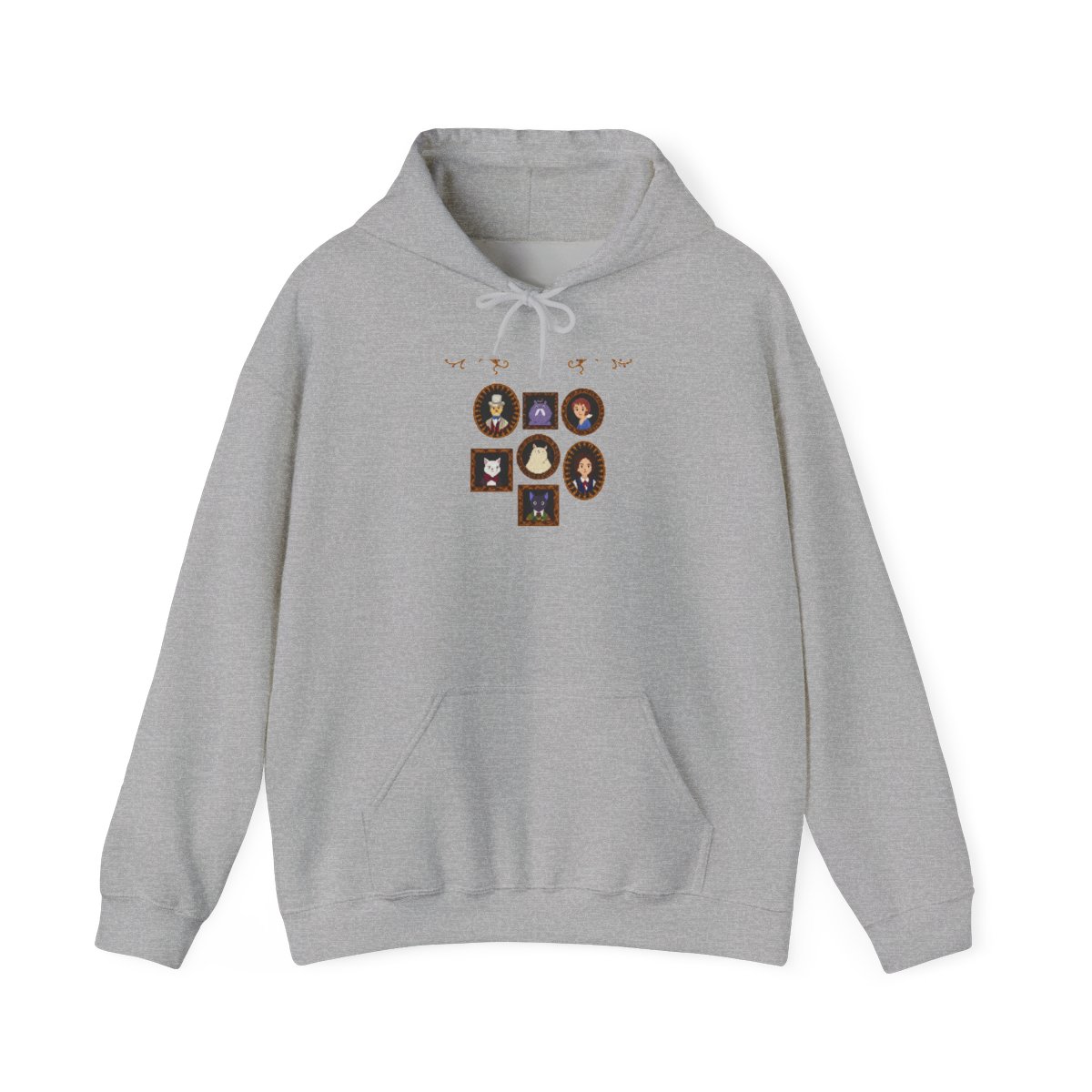 Studio Ghibli® The Cat Returns Character Frame Portraits Hoodie - alternate angle 2, merchandise