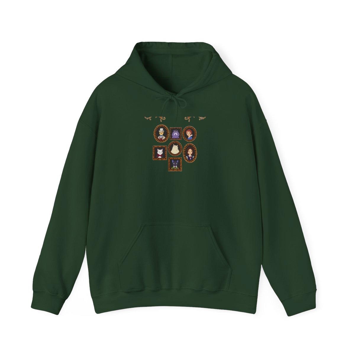 Studio Ghibli® The Cat Returns Character Frame Portraits Hoodie - alternate angle 5, merchandise