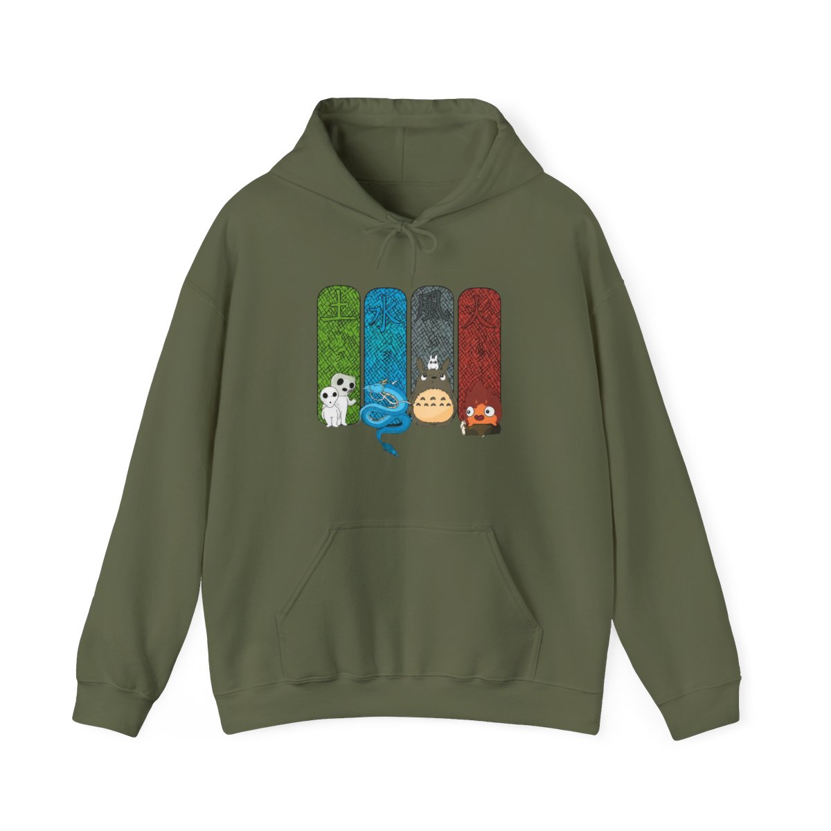 Studio Ghibli Hoodie Totoro Spirited Forest Jumper - alternate angle 5, merchandise