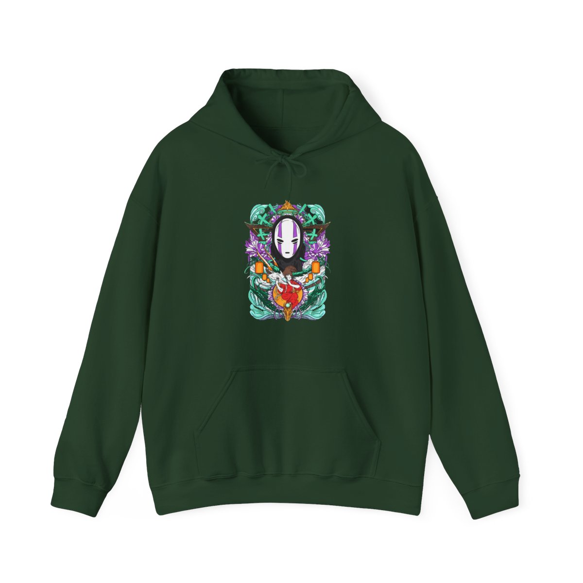 Spirited Away Hoodie No Face Bathhouse Anime Miyazaki | Studio Ghibli - alternate angle 5, merchandise