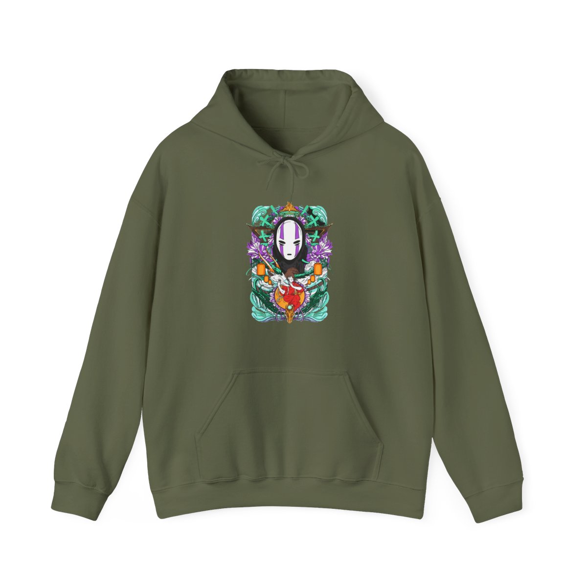 Spirited Away Hoodie No Face Bathhouse Anime Miyazaki | Studio Ghibli - alternate angle 4, merchandise