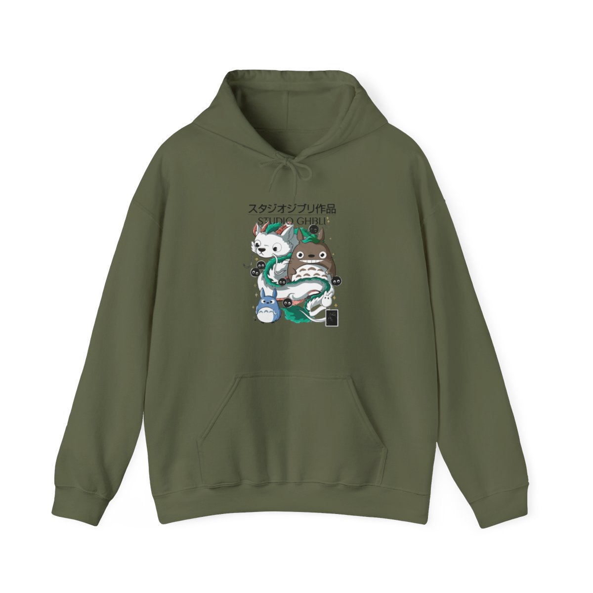 Studio Ghibli Hoodie Totoro Blue White Jumper - alternate angle 4, merchandise