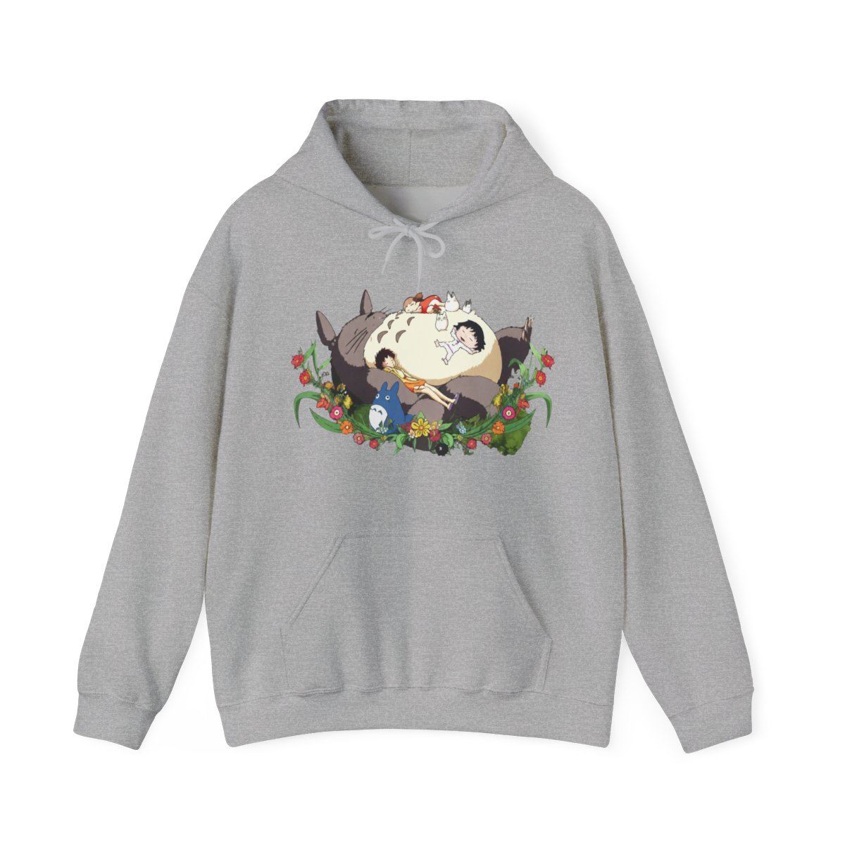 Totoro My Neighbour Totoro & Maruko Street Style Hoodie | Studio Ghibli - alternate angle 3, merchandise