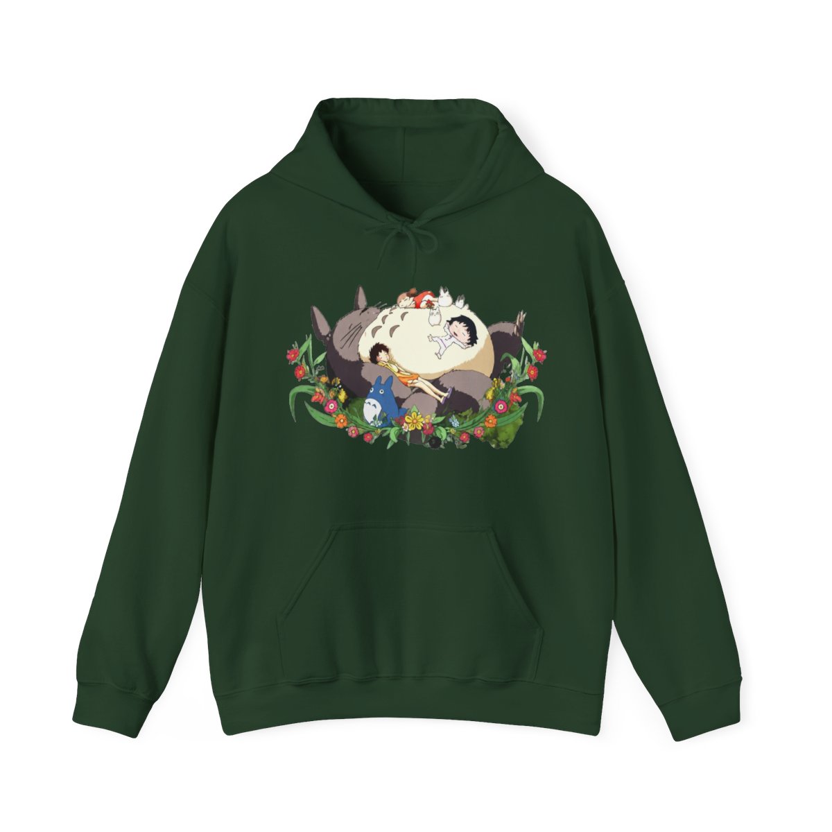Totoro My Neighbour Totoro & Maruko Street Style Hoodie | Studio Ghibli - alternate angle 5, merchandise