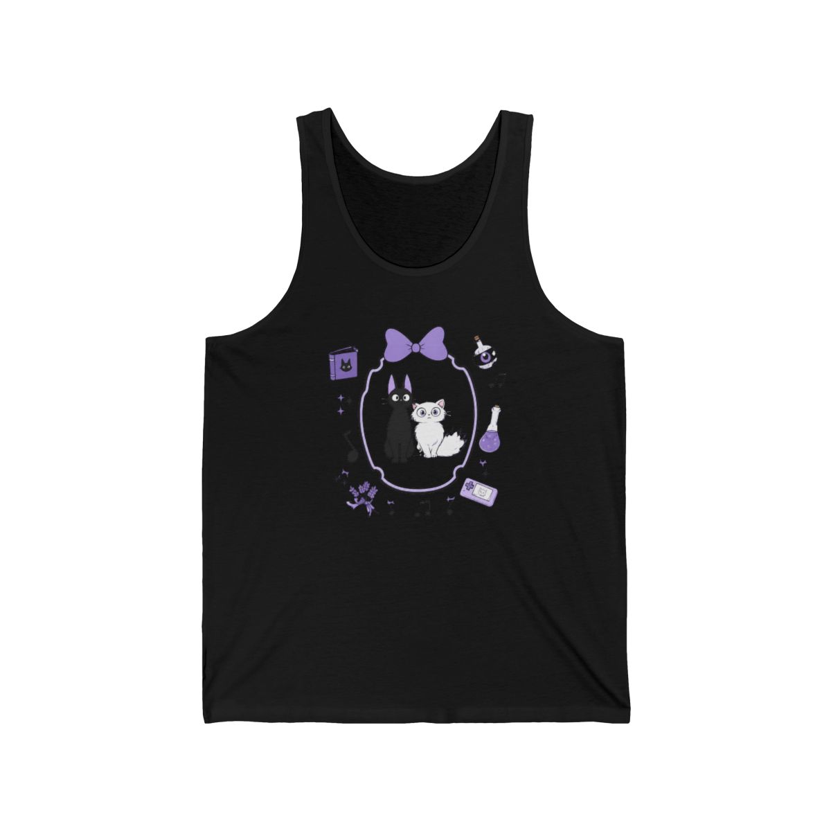 Her Universe Studio Ghibli® Kiki's Delivery Service Cats Layered Girls Tank Top - Official Tank Tops merchandise