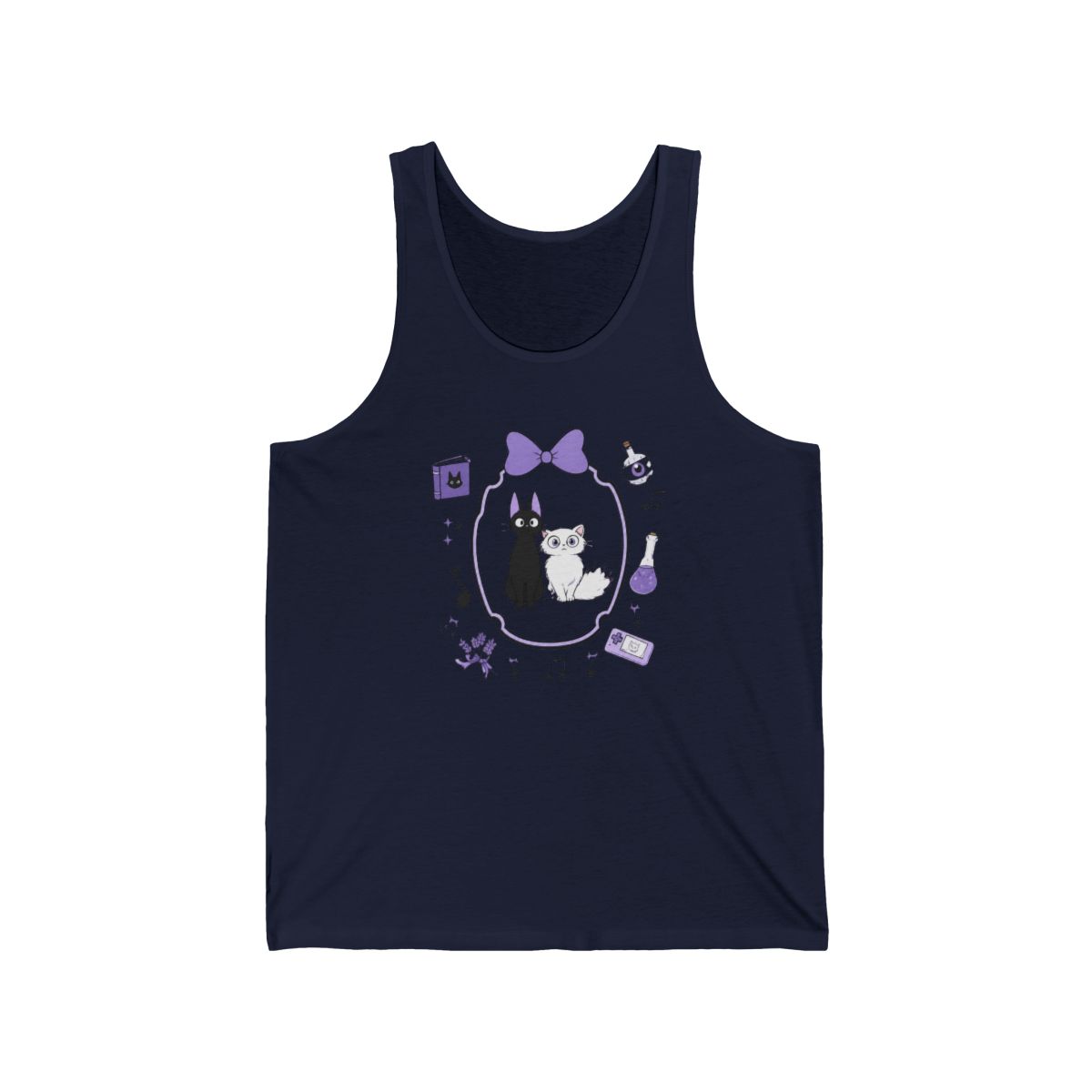 Her Universe Studio Ghibli® Kiki's Delivery Service Cats Layered Girls Tank Top - alternate angle 2, merchandise