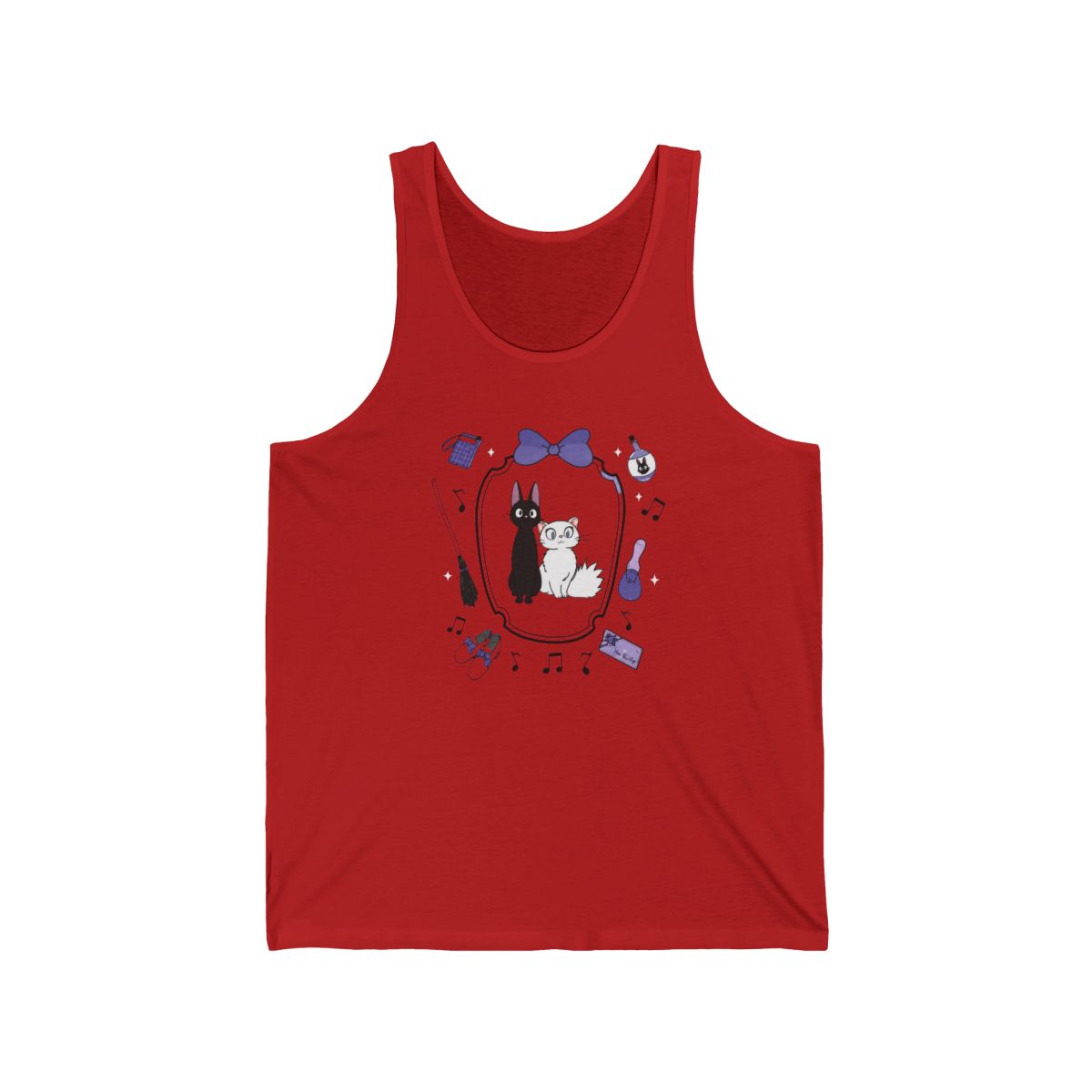 Her Universe Studio Ghibli® Kiki's Delivery Service Cats Layered Girls Tank Top Plus Size - alternate angle 2, merchandise