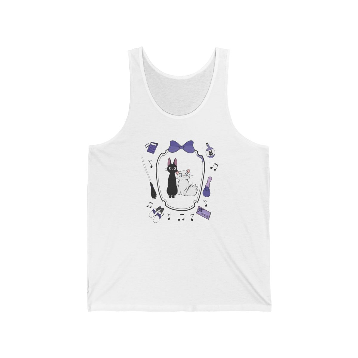 Her Universe Studio Ghibli® Kiki's Delivery Service Cats Layered Girls Tank Top Plus Size - Official Tank Tops merchandise